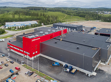 Jyväskylään rakennettu DB Santasalon tehdas on konsernin teollisuusvaihteiden päätehdas.