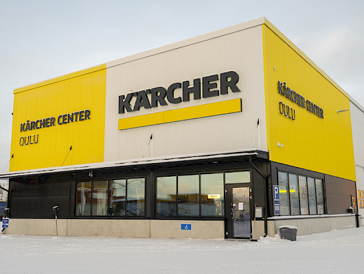 Uusi Kärcher Center Ruskon teollisuusalueella toimii showroomina ja täyden palvelun keskuksena Pohjois-Suomessa.